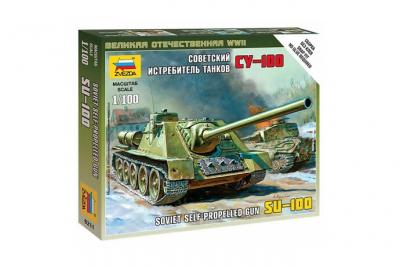 ZVEZDA Maquette  Canon automoteur Su-100- 1/100 - Maquette militaire