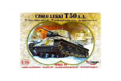 MIRAGE HOBBY Maquette  Leichter Panzer T 50 AA mit Foto&auml;tzteilen- 1/35