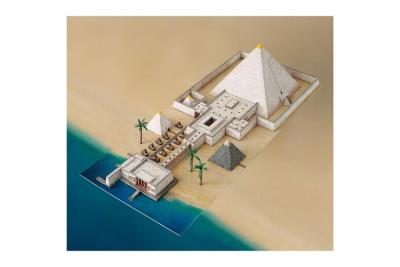 SCHREIBER BOGEN Maquette en carton : Pyramide et Vall&eacute;e du temple Schreiber-Bogen