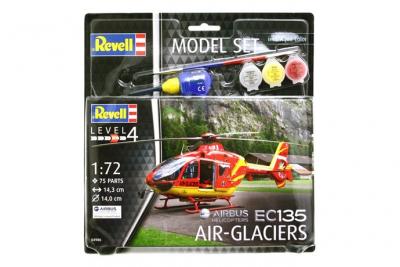 REVELL MODEL SET Maquette  H&eacute;licopt&egrave;re de Secours EC 135 Air-Glaciers