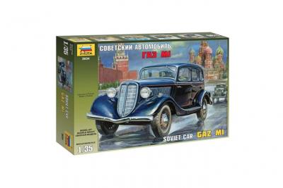 ZVEZDA Maquette  GAZ M1 voiture sovi&eacute;tique- 1/35 - Maquette militaire