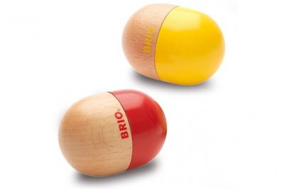 BRIO - 30180 - Maracas &OElig;ufs Sonores - Jouet en bois