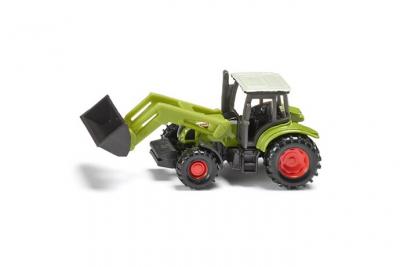 SIKU Mod&egrave;le r&eacute;duit en m&eacute;tal : Tracteur Claas Ares avec chargeur frontal  
