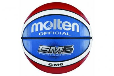 MOLTEN  BGMX6-C Ballon de basket Rouge/blanc/bleu Taille 6