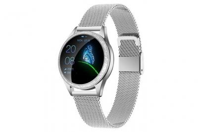  Montre Connect&eacute;e KW20 IP68 Etanche Fitness Tracker-Argent-Chronus