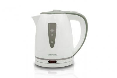 MPM Bouilloire &eacute;lectrique 1 litre, sans BPA, r&eacute;sistance cach&eacute;e sans fil 360&ordm;, , MCZ-64, 1200, Blanc