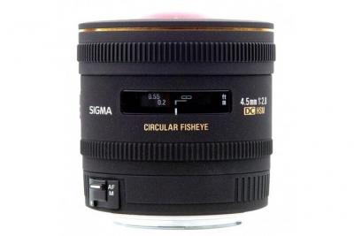 SIGMA Objectif 4.5mm f/2.8 fisheye dc ex hsm compatible avec nikon