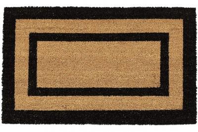 HELLOSHOP26 Paillasson tapis de sol porte d'entr&eacute;e essuie-pieds long fibres de coco tapis - Or