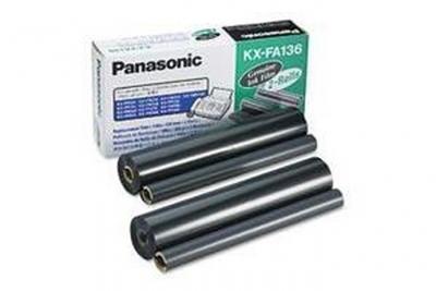 PANASONIC  transfert thermique pack de 2 noir kxfa136 KXFA136