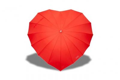 Eurowebb Parapluie coeur rouge romantique mariage