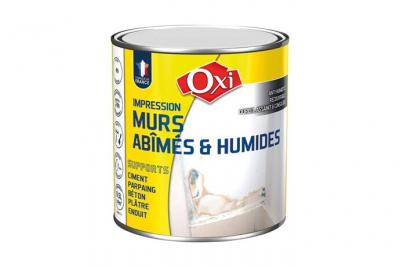 OXI Peinture mur ab&icirc;m&eacute;s et humide mat 0.5 L - blanc
