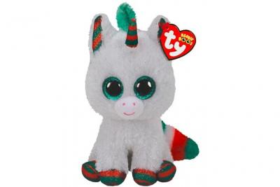 TY  - Peluche - Beanie Boos - No&euml;l Licorne - 15cm