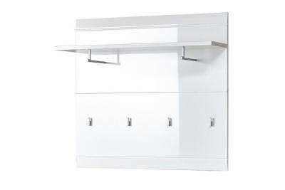 Penderie murale en bois avec 4 accroches et 1 &eacute;tag&egrave;re L96 cm ADANA