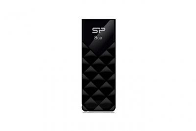 SILICON POWER Pendrive  SP008GBUF2U03V1K 8 GB USB 2.0 Noir