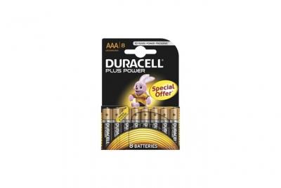 DURACELL  Plus Power Piles Alcalines Type AAA Pack de 8