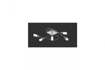 TRIO Plafonnier moderne clapton chrome 5 led  lighting