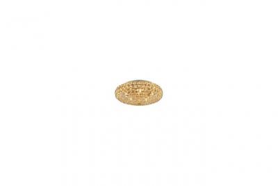 IDEAL LUX Plafonnier Dor&eacute; en cristal KING 5 ampoules