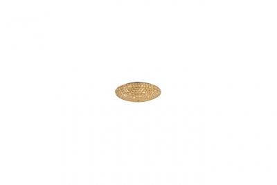  Plafonnier Dor&eacute; en cristal KING 9 ampoules