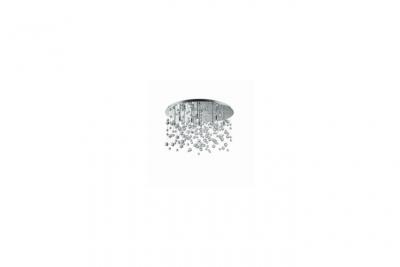 IDEAL LUX Ideallux  plafonnier Neve x12 chrom&eacute;/transparent
