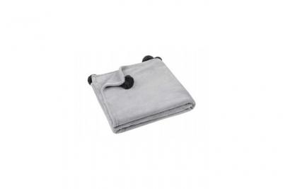 STOF Gadget Et Bazar - Plaid tout doux Gris 130 x 160 cm