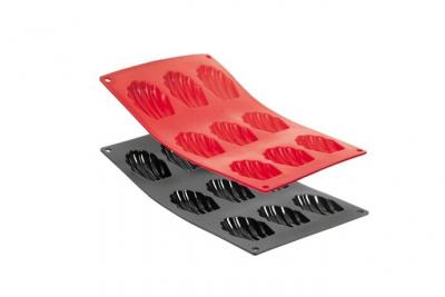 DE BUYER  moule souple a madelaines - 9 emplacements - sillicone - noir