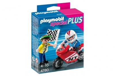Playmobil Special Plus - Enfants Avec Moto De Course