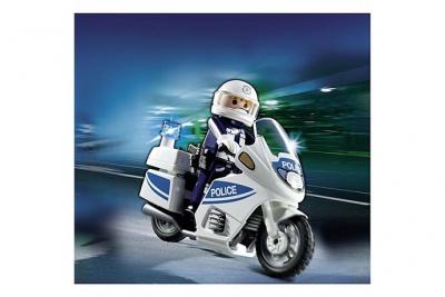 Playmobil 5185 - Motard De Police Avec Lumi&egrave;re