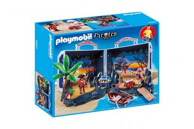 Playmobil Pirates 5347 Ile au Tr&eacute;sor des Pirates Transportable
