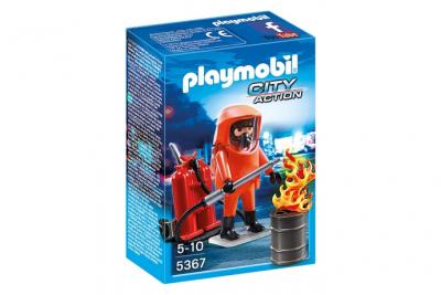 PLAYMOBIL 5367 Pompier avec Combinaison de Feu