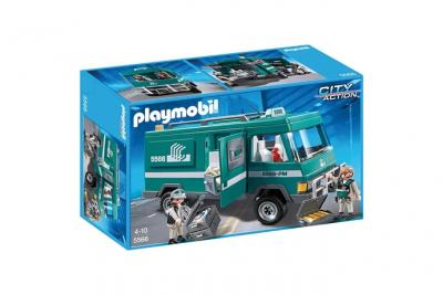 Playmobil City Action 5566 Convoyeurs de fonds avec v&eacute;hicule blind&eacute;
