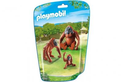 PLAYMOBIL 6648 - Le Zoo - Deux Orangs-Outangs avec B&eacute;b&eacute;