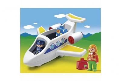 PLAYMOBIL 1.2.3. 6780 Avion de Ligne