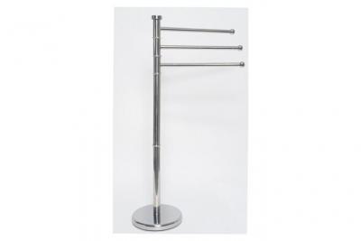 TENDANCE Porte-serviettes 3 Barres amovibles en Acier inoxydable chrom&eacute; H 86 cm
