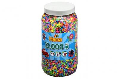 HAMA  midi pot 13000 perles m&eacute;lange paillettes