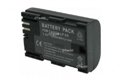 OTECH Batterie pour CANON LP-E6 - Garantie 1 an