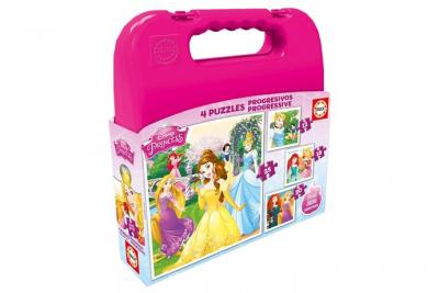 EDUCA  Borras Disney Princess Progressive Puzzle Suitcase Multicolore