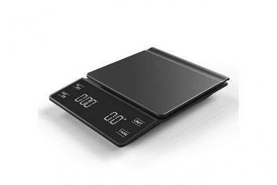 QUMOX Balance Cuisine Electronique Balance de Pr&eacute;cision &agrave; Caf&eacute; avec Minuterie , Balance num&eacute;rique de Cuisine de Haute Pr&eacute;cision 3KG/1g &Eacute;cran LCD noir  