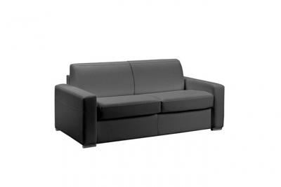 ITALIAN SPIRIT Express master couchage 140cm matelas 18cm sommier lattes renatonisi polyur&eacute;thane gris graphite