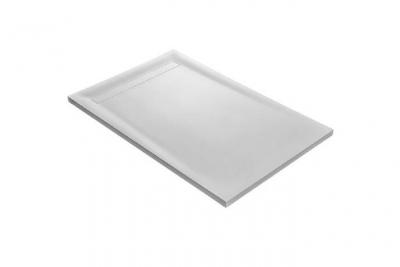 U TILE Receveur de douche 90 x 90 cm en r&eacute;sine solid surface - blanc RC90SOLID-9010