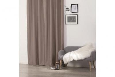 Rideau isolant - 140 x 260 cm Polyester - Taupe
