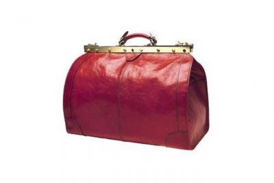 KATANA Sac de voyage Diligence  Cuir de Vachette Collet K 8256 - Rouge