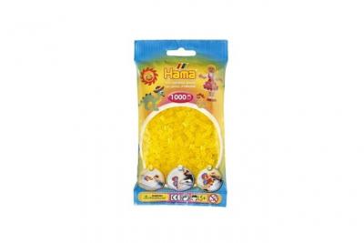 HAMA Sachet de 1000 perles a repasser  midi jaune transparent - loisirs creatifs - 207-14 
