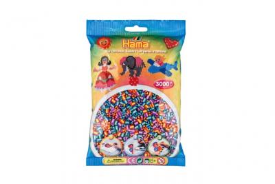 HAMA Sachet de 3000 perles  midi : perles bicolores  