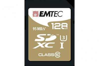 EMTEC  Carte SD SDXC (CLASS10) Speedin + Blister de Cartes 128 Go