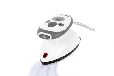 Duronic SI2 Mini Fer &agrave; repasser &agrave; vapeur avec brosse et pochette de voyage