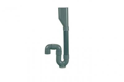 REGIPLAST Siphon plastique m.a.l. double entr&eacute;e, sortie verticale, 40, Verticale