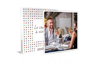 SMARTBOX  - D&icirc;ner 3 plats en t&ecirc;te-&agrave;-t&ecirc;te avec champagne - Coffret Cadeau Gastronomie
