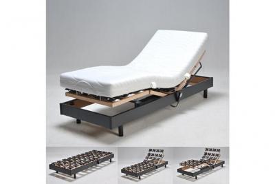 VENTE UNIQUE Sommier relaxation &eacute;lectrique flexpalace 80x200 / noir