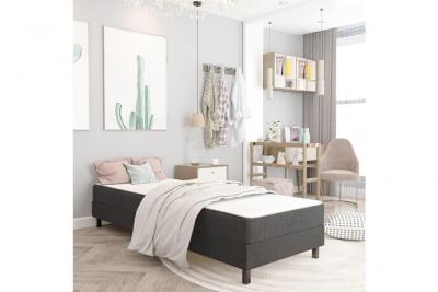 VIDAXL  sommier tapissier gris fonc&eacute; tissu 80x200 cm 3054704