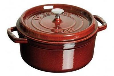 STAUB Cocotte Fonte Emaill&eacute;e Ronde Grenadine 26cm - 5L